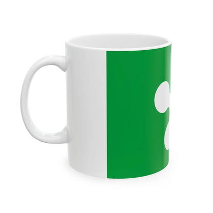 Flag of Lombardy Italy - White Coffee Mug-Go Mug Yourself