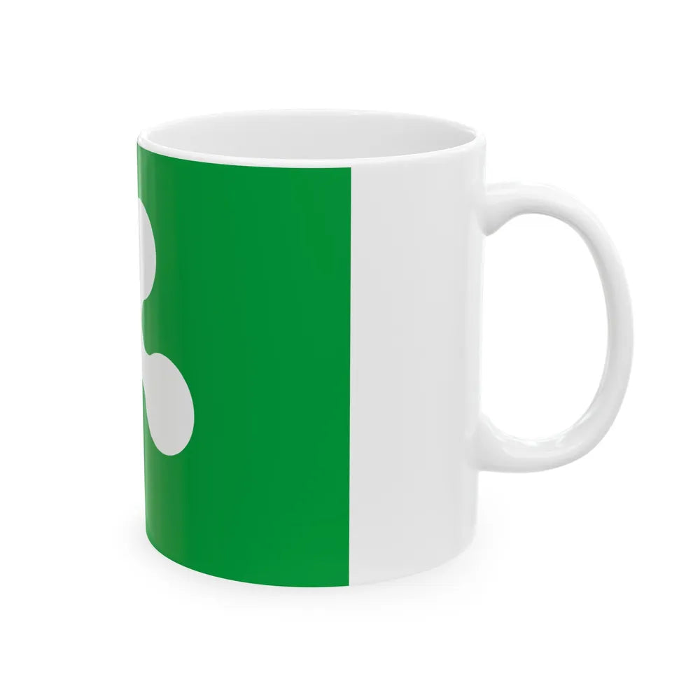 Flag of Lombardy Italy - White Coffee Mug-Go Mug Yourself