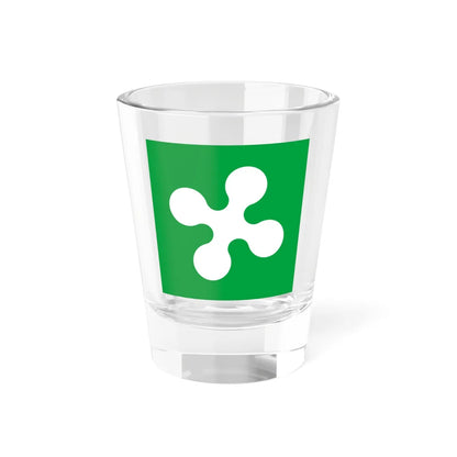 Flag of Lombardy square (Italy) Shot Glass 1.5oz 1.5oz - Go Mug Yourself