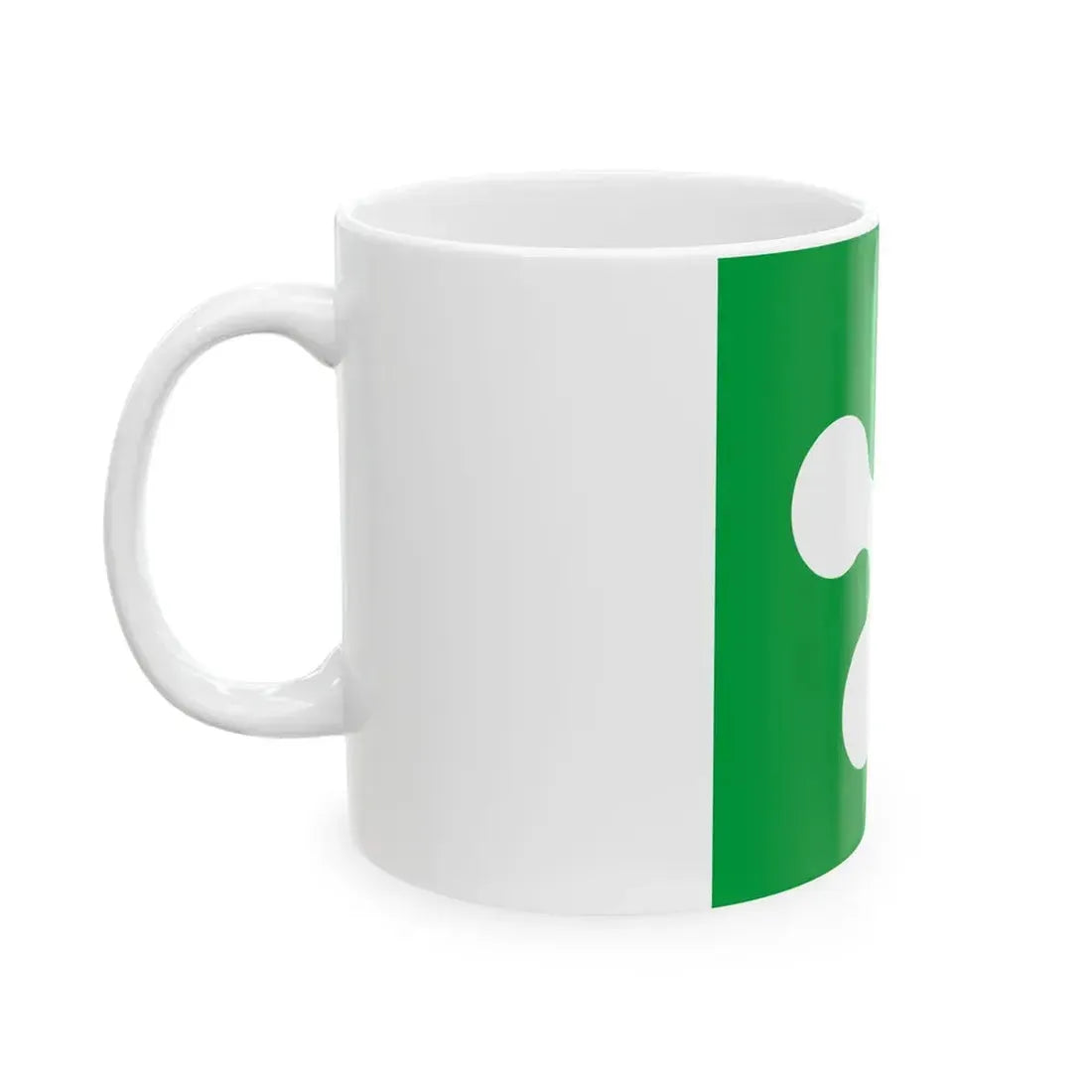 Flag of Lombardy square (Italy) White Coffee Mug - Go Mug Yourself