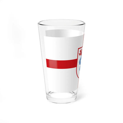 Flag of Lombardy version 1 (Italy) Pint Glass 16oz - Go Mug Yourself