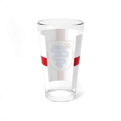 Flag of Lombardy version 1 (Italy) Pint Glass 16oz - Go Mug Yourself