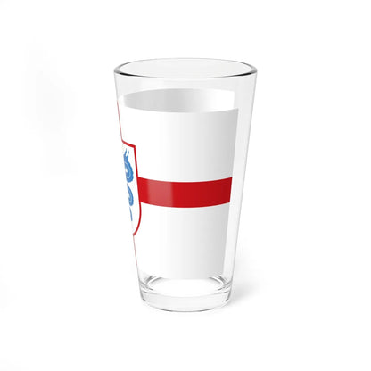 Flag of Lombardy version 1 (Italy) Pint Glass 16oz - Go Mug Yourself