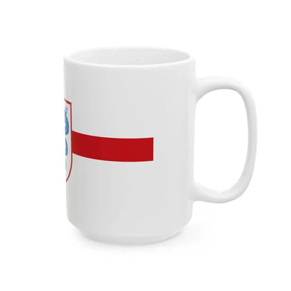 Flag of Lombardy version 1 (Italy) White Coffee Mug - Go Mug Yourself