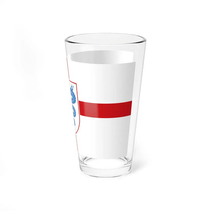Flag of Lombardy version 2 (Italy) Pint Glass 16oz - Go Mug Yourself
