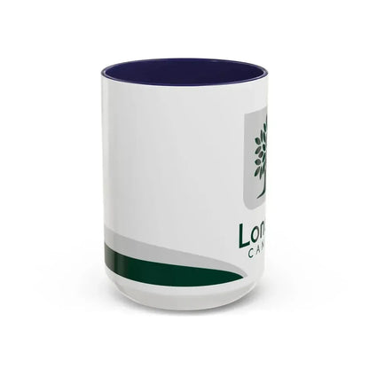 Flag of London Ontario Canada - Accent Coffee Mug 15oz Navy - Go Mug Yourself