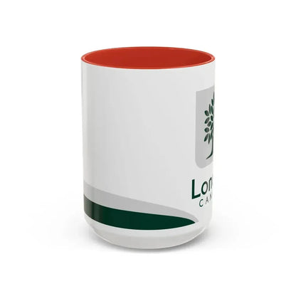 Flag of London Ontario Canada - Accent Coffee Mug 15oz Red - Go Mug Yourself
