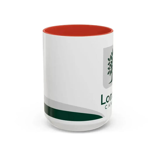 Flag of London Ontario Canada - Accent Coffee Mug 15oz Red - Go Mug Yourself