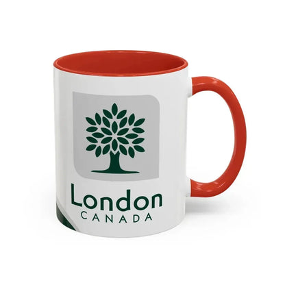 Flag of London Ontario Canada - Accent Coffee Mug - Go Mug Yourself