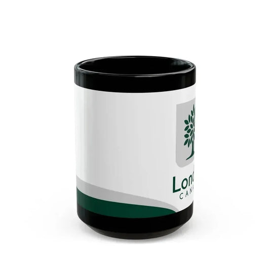 Flag of London Ontario Canada - Black Coffee Mug 15oz - Go Mug Yourself