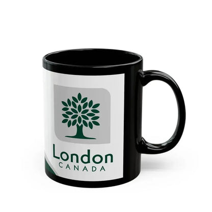 Flag of London Ontario Canada - Black Coffee Mug - Go Mug Yourself