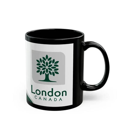 Flag of London Ontario Canada - Black Coffee Mug - Go Mug Yourself