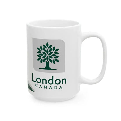 Flag of London Ontario Canada (Canada) White Coffee Mug - Go Mug Yourself