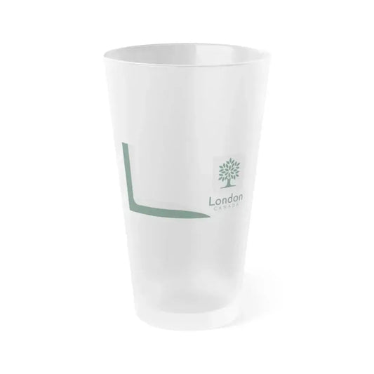 Flag of London Ontario Canada - Frosted Pint Glass 16oz 16oz Frosted - Go Mug Yourself