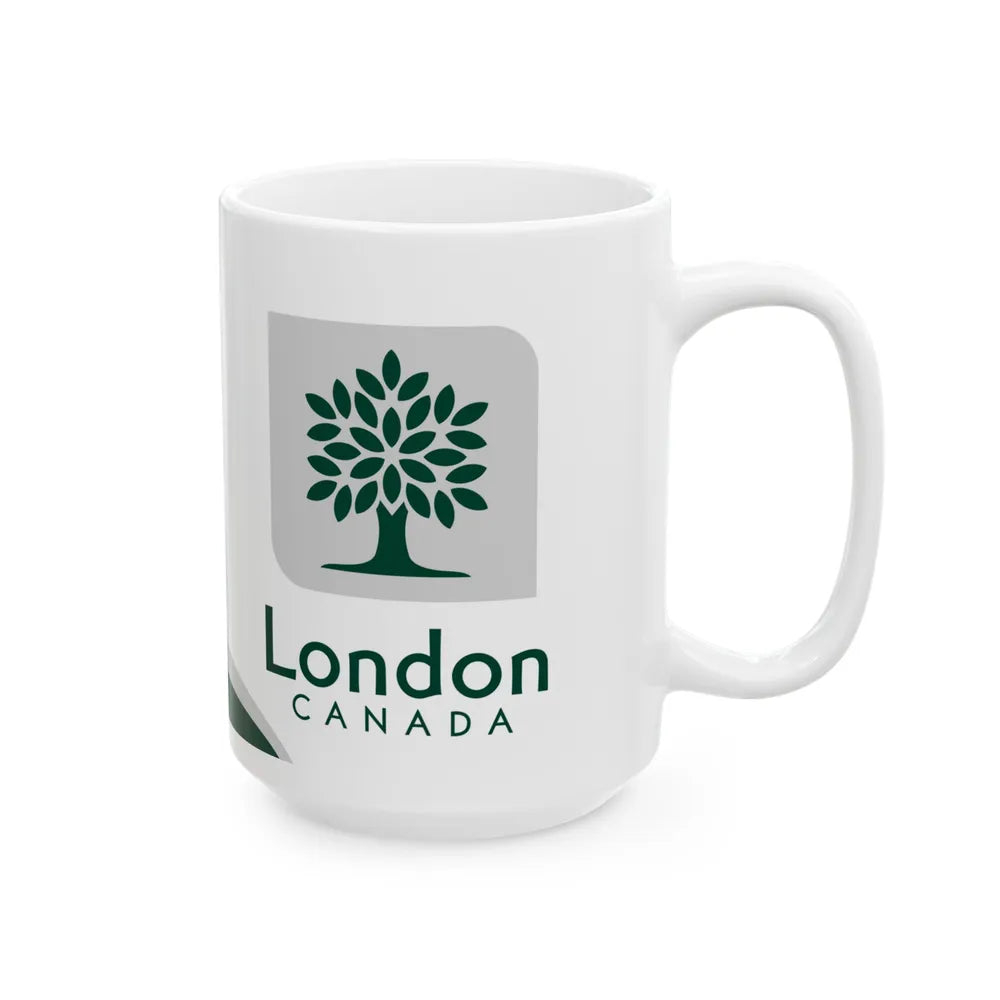 Flag of London Ontario Canada - White Coffee Mug-Go Mug Yourself