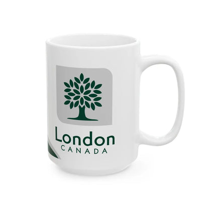 Flag of London Ontario Canada - White Coffee Mug-Go Mug Yourself