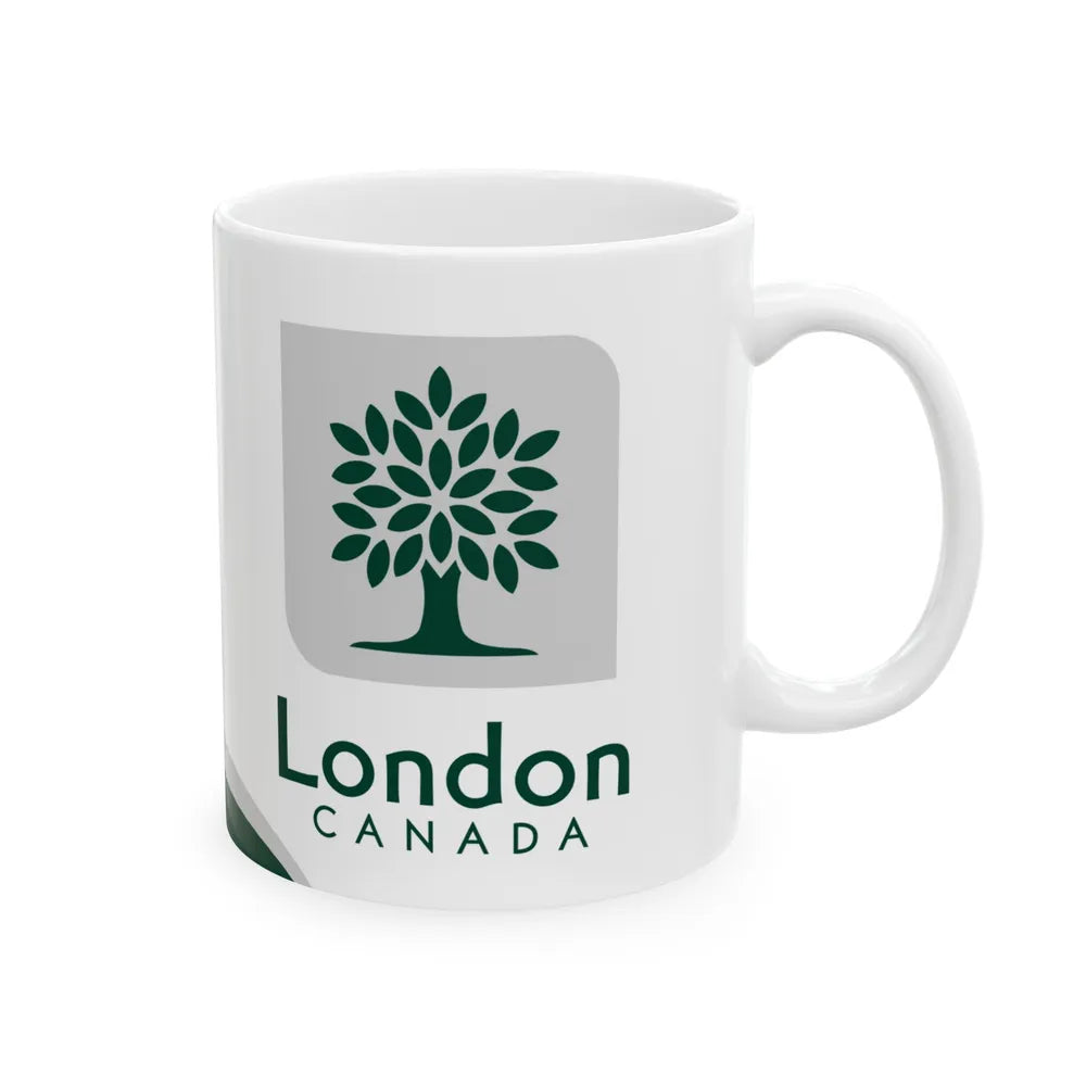 Flag of London Ontario Canada - White Coffee Mug-Go Mug Yourself