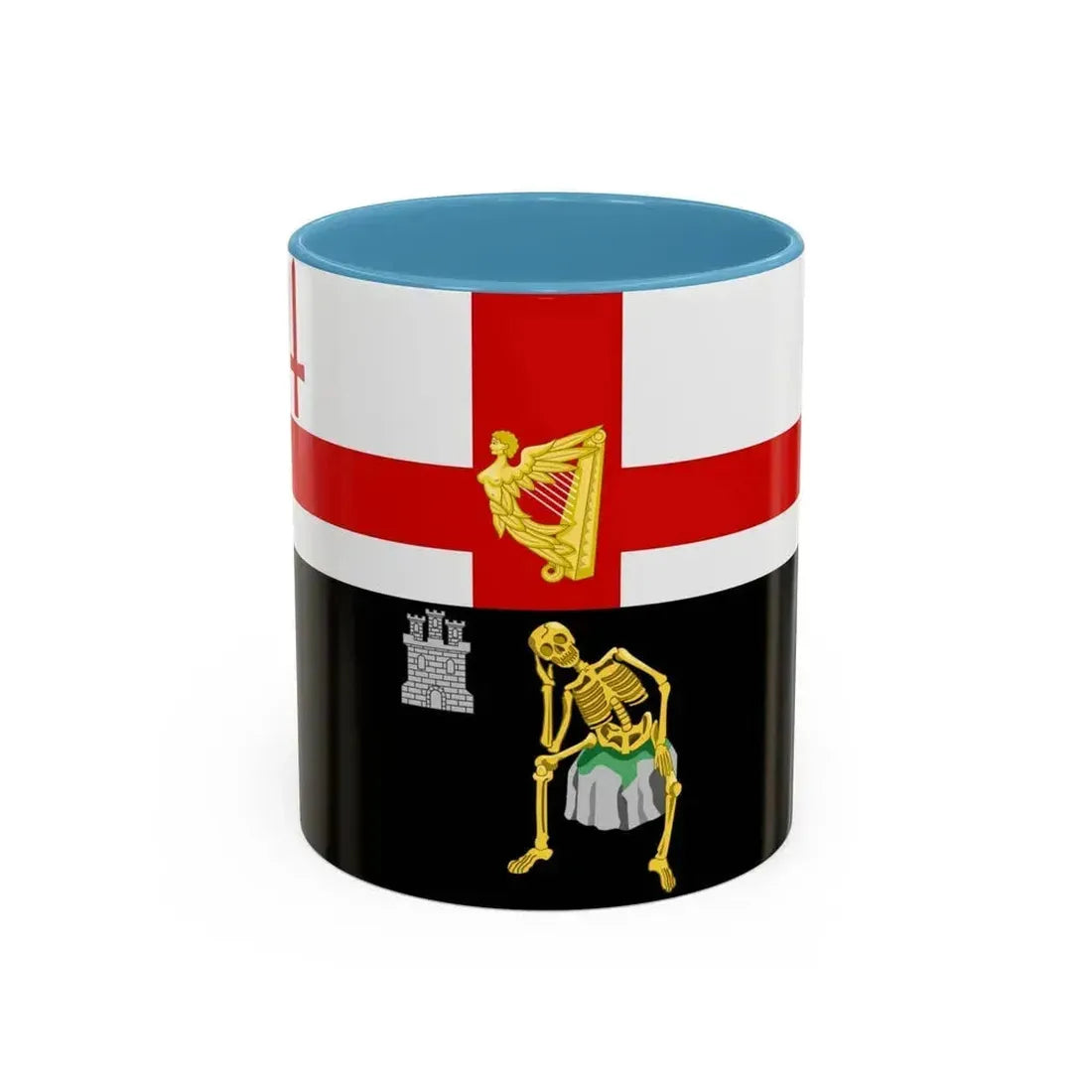 Flag of Londonderry Ireland - Accent Coffee Mug 11oz Light Blue - Go Mug Yourself