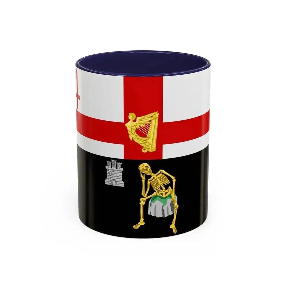 Flag of Londonderry Ireland - Accent Coffee Mug 11oz Navy - Go Mug Yourself