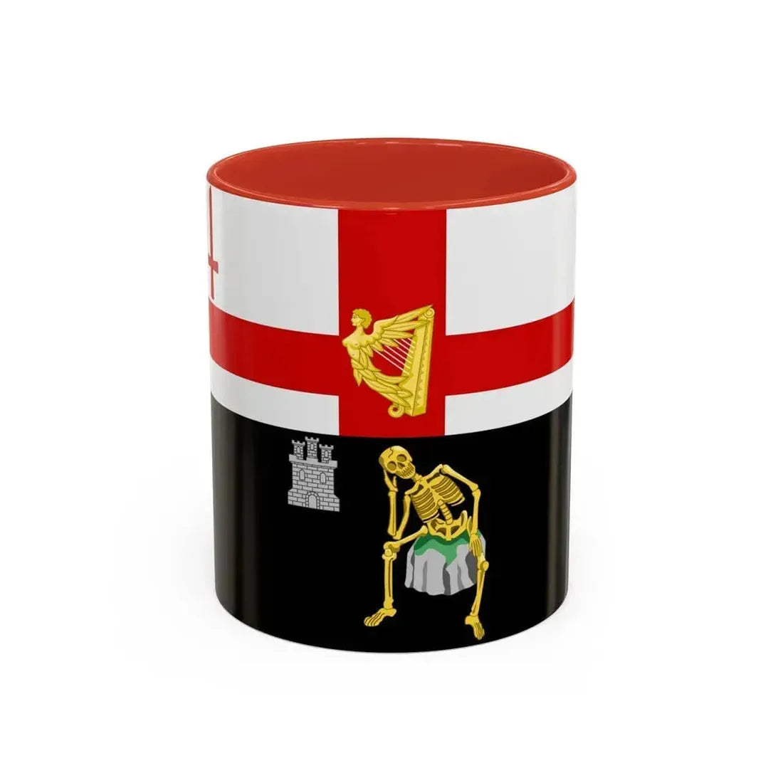 Flag of Londonderry Ireland - Accent Coffee Mug 11oz Red - Go Mug Yourself