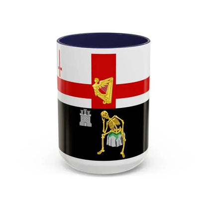 Flag of Londonderry Ireland - Accent Coffee Mug 15oz Navy - Go Mug Yourself
