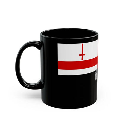 Flag of Londonderry Ireland - Black Coffee Mug-Go Mug Yourself