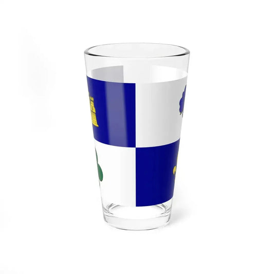 Flag of Longeron (France) Pint Glass 16oz 16oz - Go Mug Yourself
