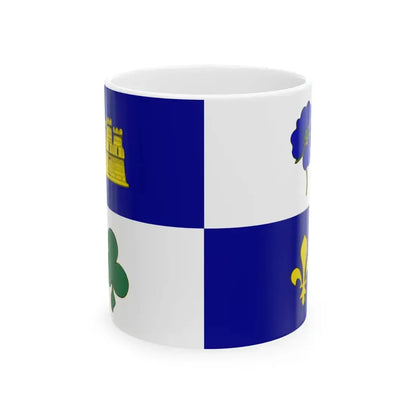 Flag of Longeron (France) White Coffee Mug 11oz - Go Mug Yourself
