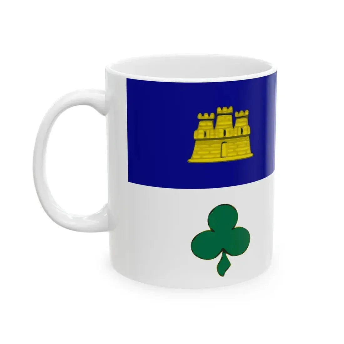 Flag of Longeron (France) White Coffee Mug - Go Mug Yourself