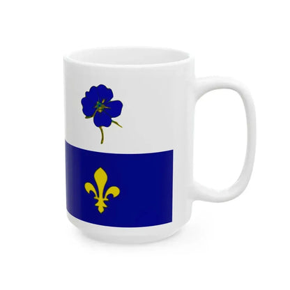 Flag of Longeron (France) White Coffee Mug - Go Mug Yourself