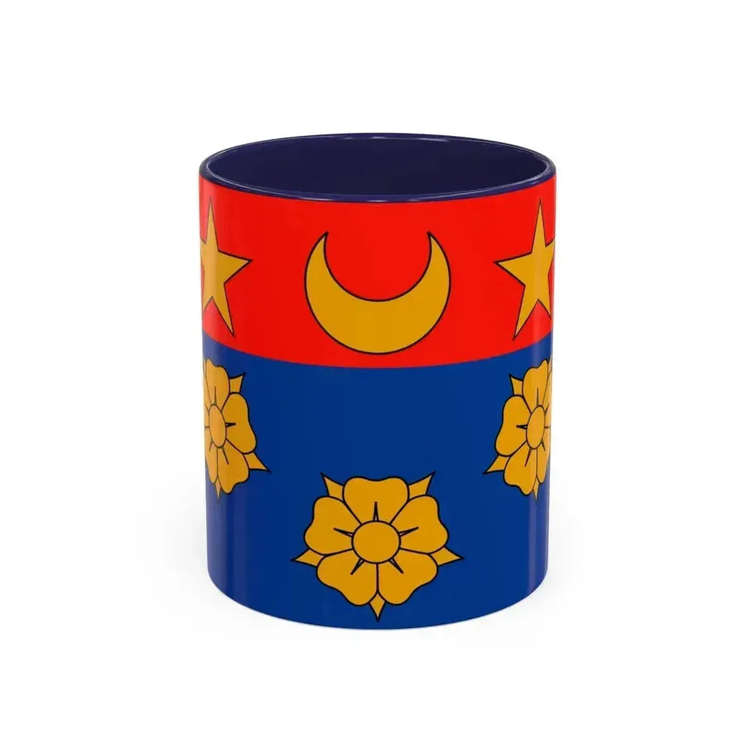 Flag of Longueuil Quebec Canada - Accent Coffee Mug 11oz Navy - Go Mug Yourself