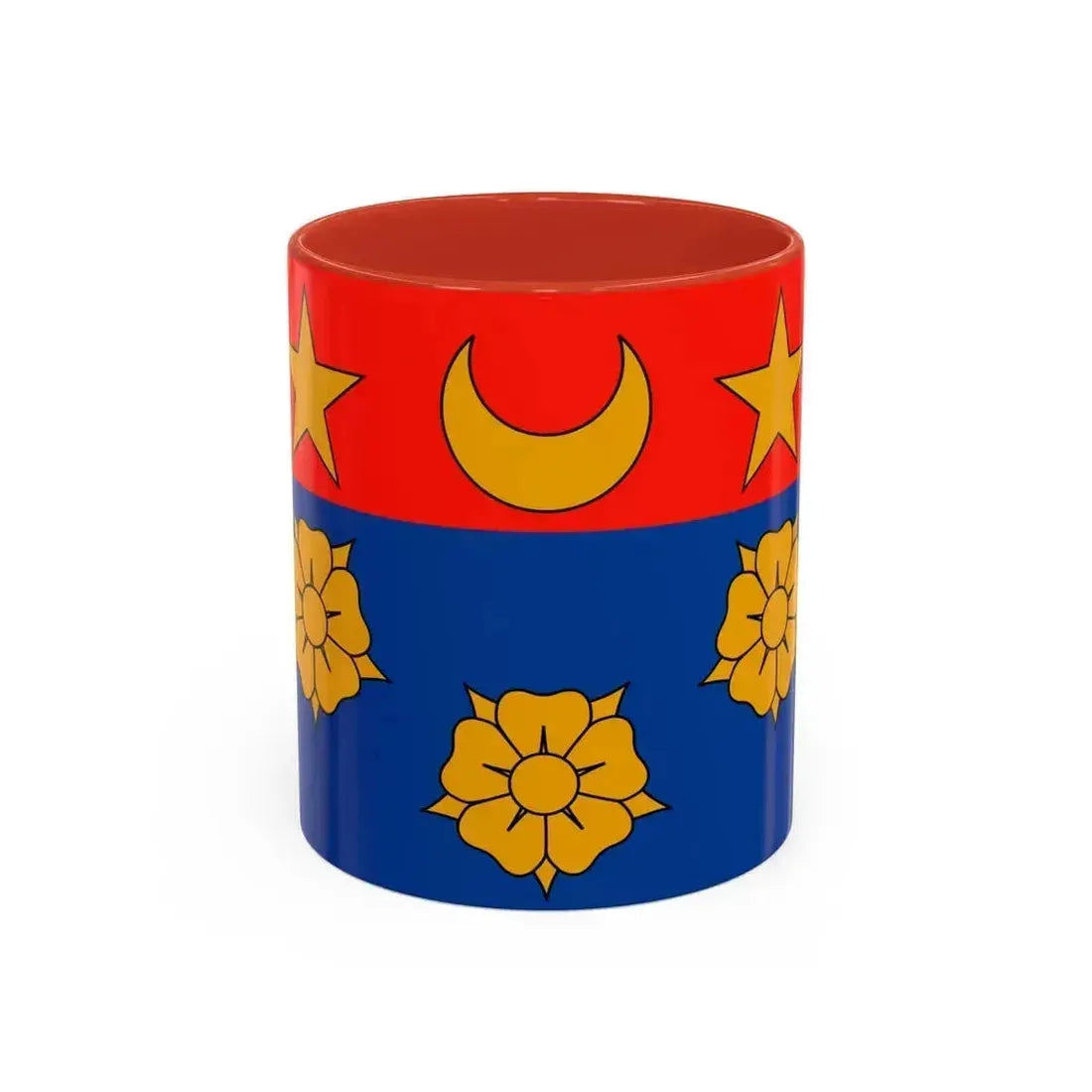 Flag of Longueuil Quebec Canada - Accent Coffee Mug 11oz Red - Go Mug Yourself