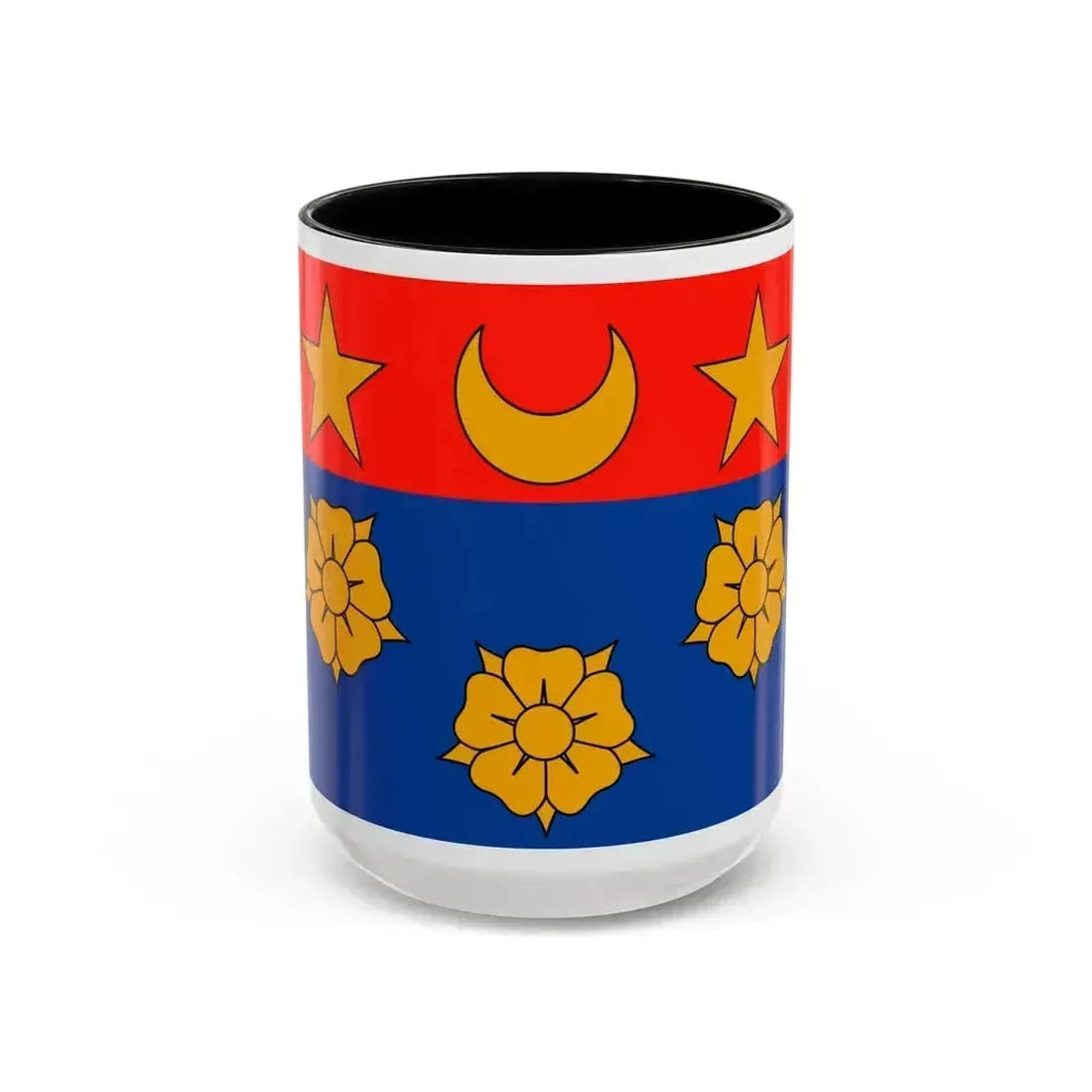Flag of Longueuil Quebec Canada - Accent Coffee Mug 15oz Black - Go Mug Yourself