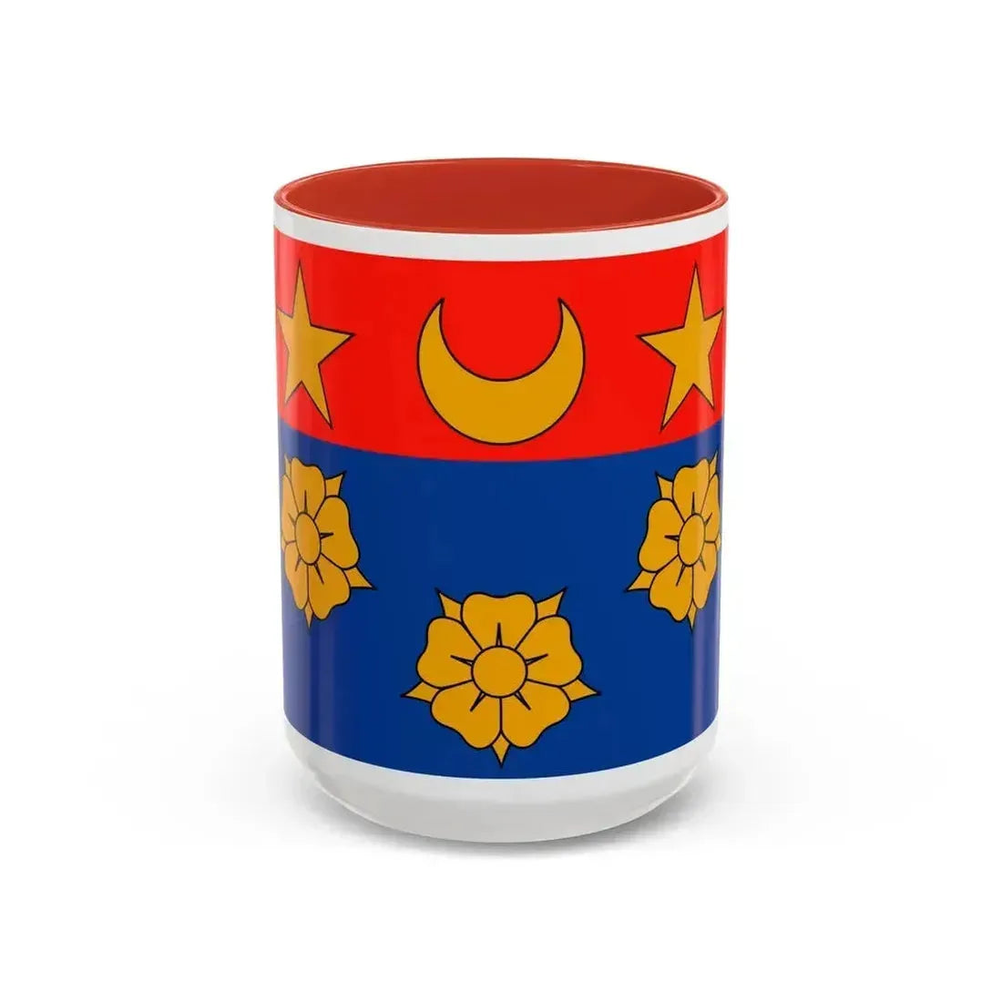 Flag of Longueuil Quebec Canada - Accent Coffee Mug 15oz Red - Go Mug Yourself