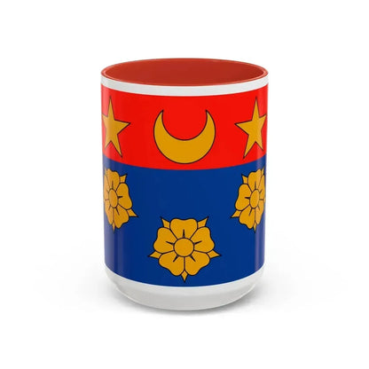 Flag of Longueuil Quebec Canada - Accent Coffee Mug 15oz Red - Go Mug Yourself