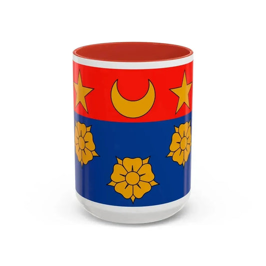 Flag of Longueuil Quebec Canada - Accent Coffee Mug 15oz Red - Go Mug Yourself