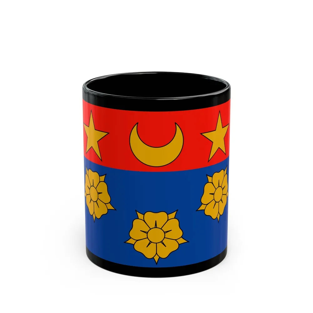 Flag of Longueuil Quebec Canada - Black Coffee Mug-11oz-Go Mug Yourself