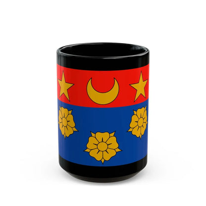 Flag of Longueuil Quebec Canada - Black Coffee Mug-15oz-Go Mug Yourself