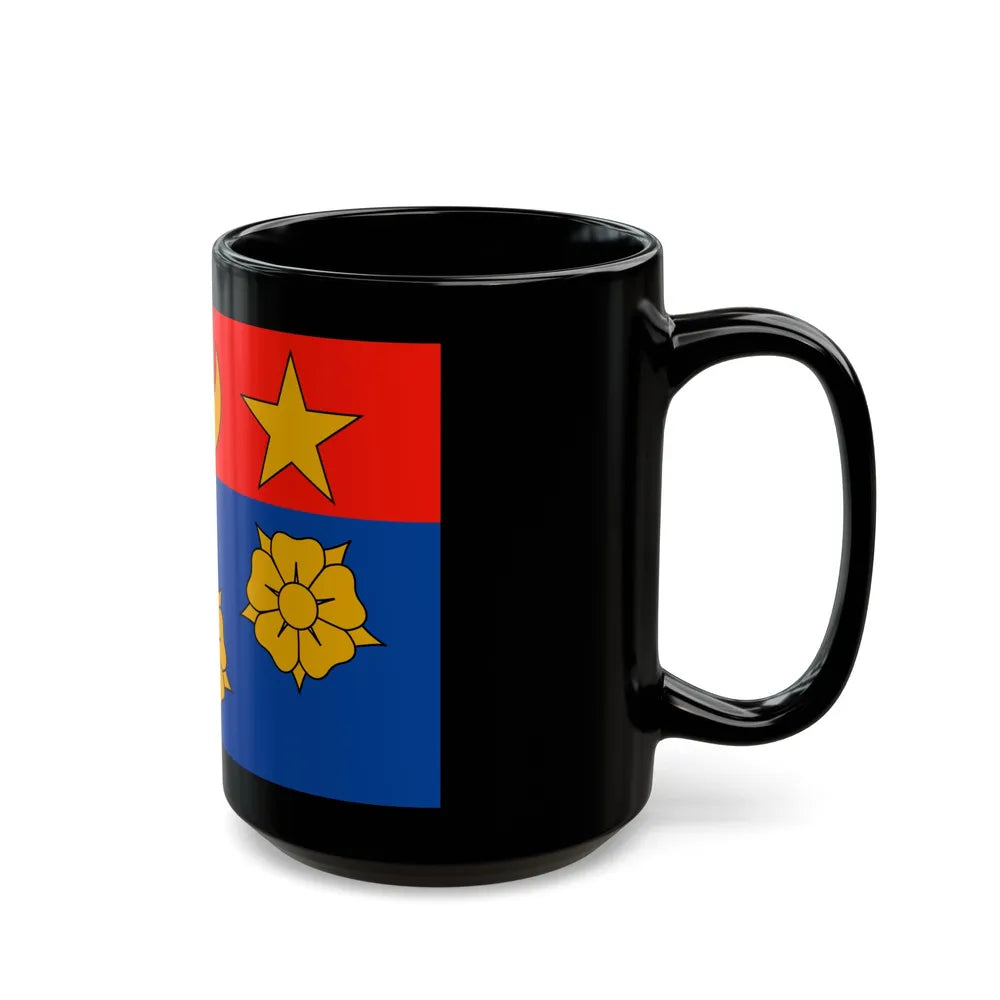 Flag of Longueuil Quebec Canada - Black Coffee Mug-Go Mug Yourself