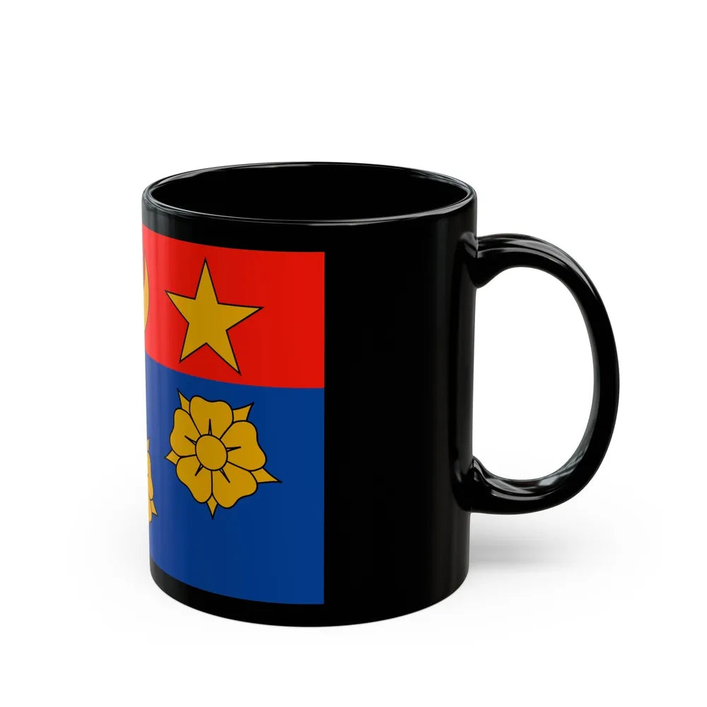 Flag of Longueuil Quebec Canada - Black Coffee Mug-Go Mug Yourself