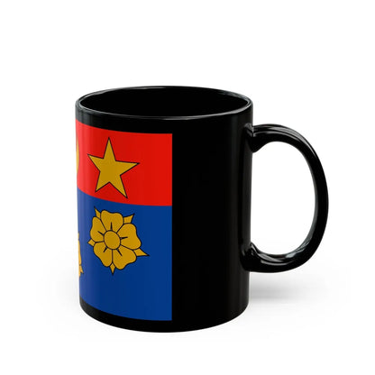 Flag of Longueuil Quebec Canada - Black Coffee Mug-Go Mug Yourself