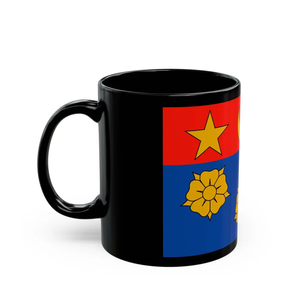 Flag of Longueuil Quebec Canada - Black Coffee Mug-Go Mug Yourself