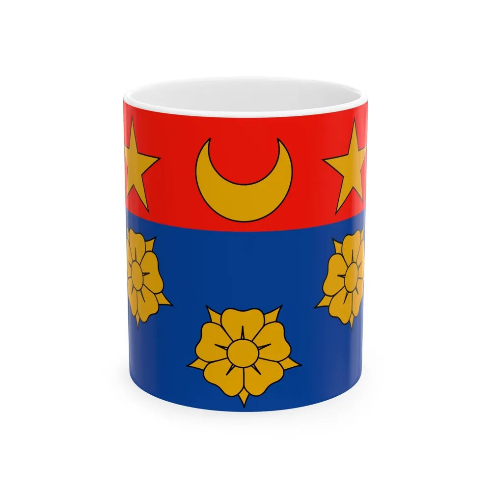 Flag of Longueuil Quebec Canada - White Coffee Mug-11oz-Go Mug Yourself