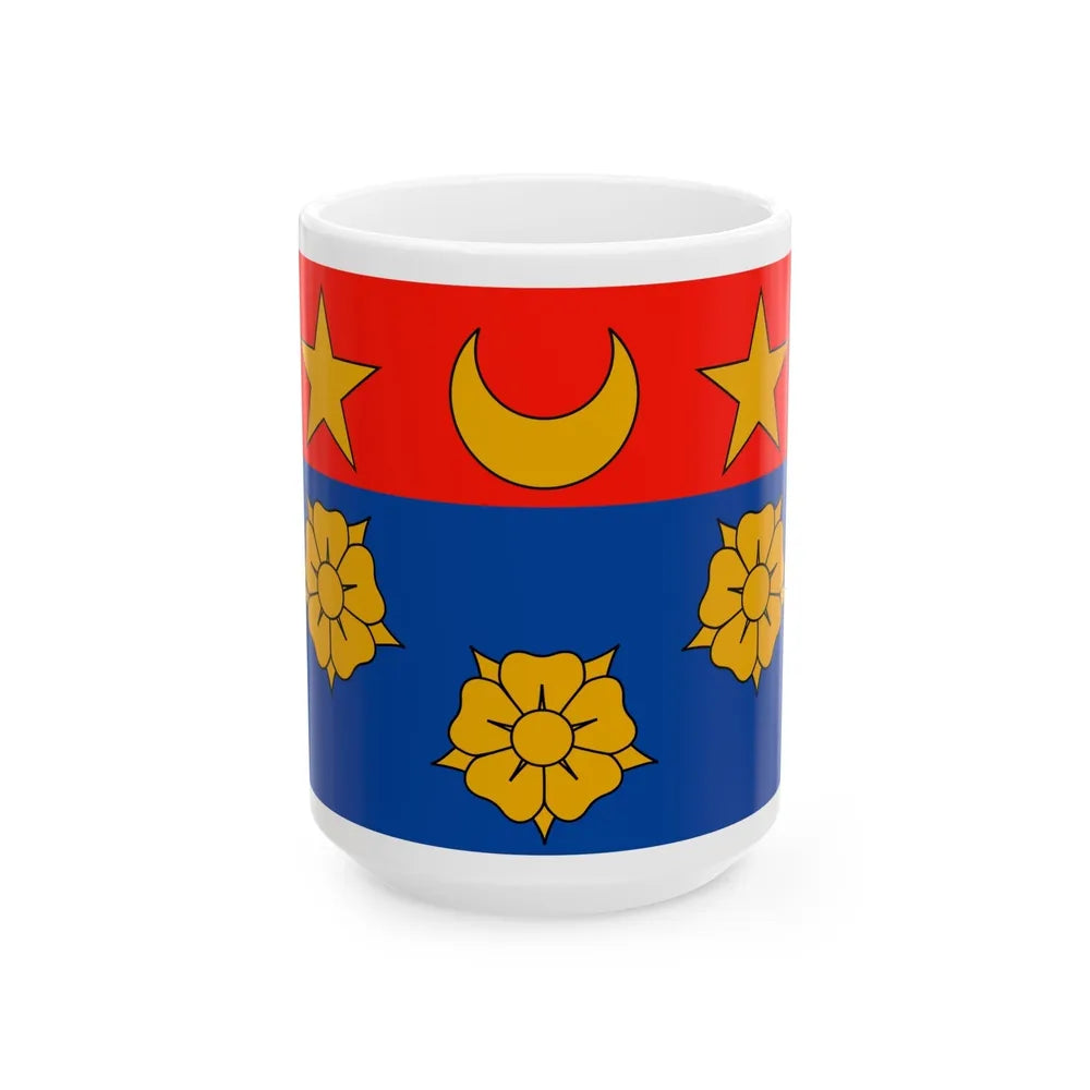 Flag of Longueuil Quebec Canada - White Coffee Mug-15oz-Go Mug Yourself