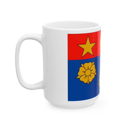 Flag of Longueuil Quebec Canada - White Coffee Mug-Go Mug Yourself