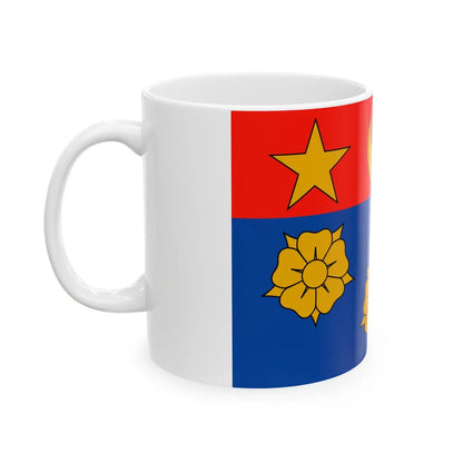 Flag of Longueuil Quebec Canada - White Coffee Mug-Go Mug Yourself