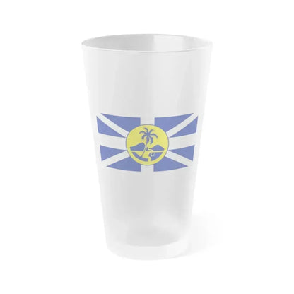 Flag of Lord Howe Island New South Wales Australia - Frosted Pint Glass 16oz 16oz Frosted - Go Mug Yourself