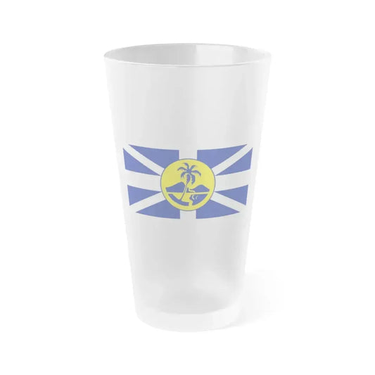 Flag of Lord Howe Island New South Wales Australia - Frosted Pint Glass 16oz 16oz Frosted - Go Mug Yourself