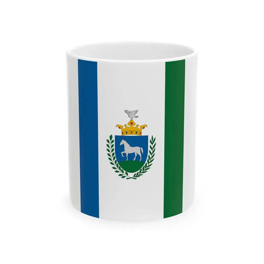 Flag of Lorev variant (Hungary) White Coffee Mug 11oz - Go Mug Yourself