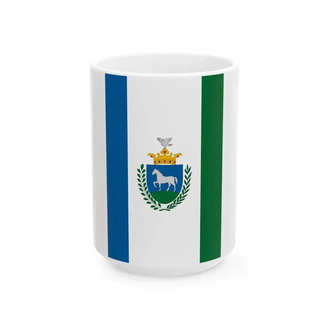Flag of Lorev variant (Hungary) White Coffee Mug 15oz - Go Mug Yourself